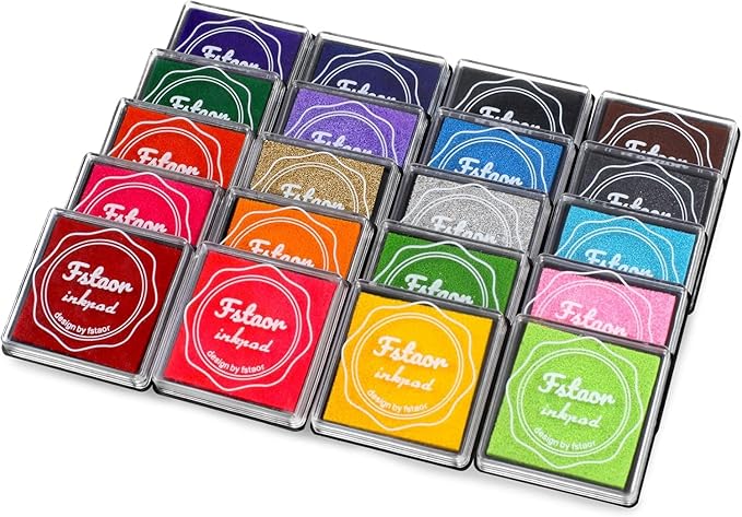 MOYBMG 20 Colors Washable Ink Pads by Unknown