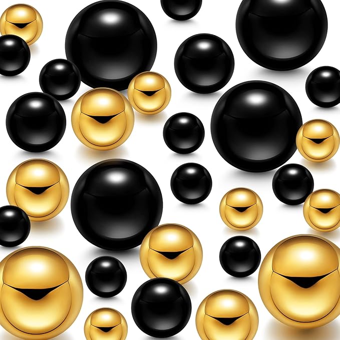 150 Pieces Vase Filler Faux Pearls Vase Makeup Beads No Hole Gloss Bead Mixed by Junkin