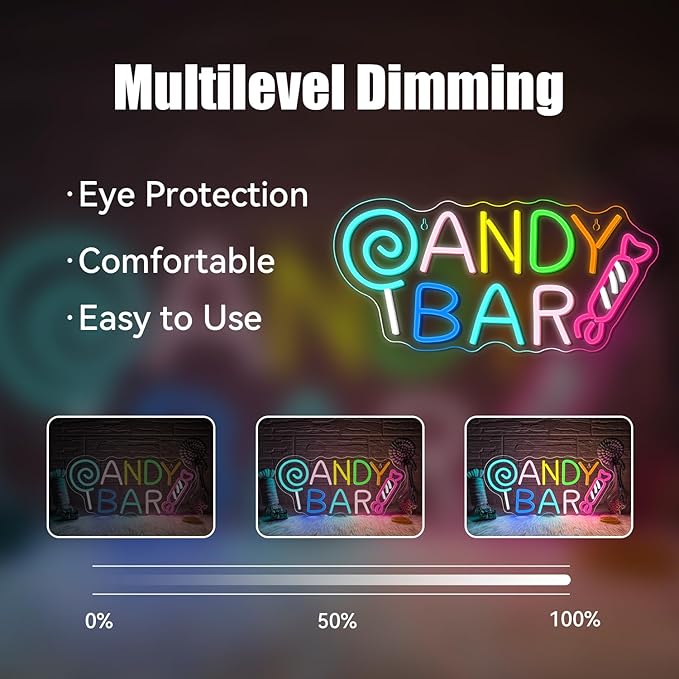 ineonlife Candy Bar Neon Sign Lollipop Neon Signs - Image 4