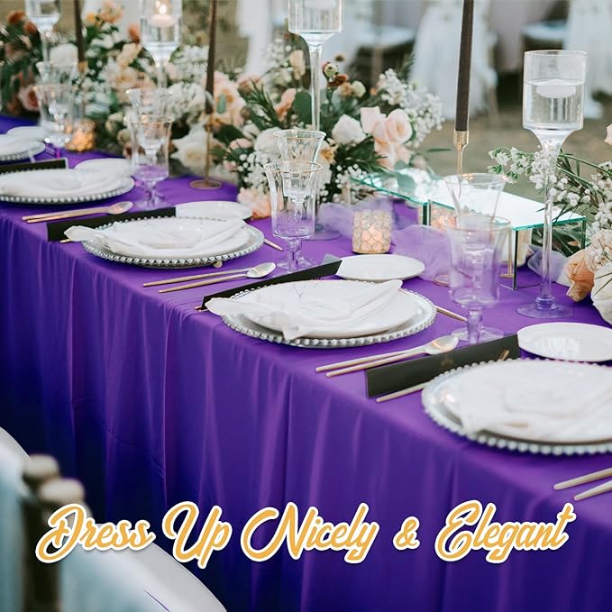 BRILLMAX 6 Pack Purple Tablecloths - Image 8