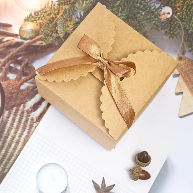 Brown Box for Presents, 10 Pack Small Empty Kraft Paper Gift Boxes - Image 7