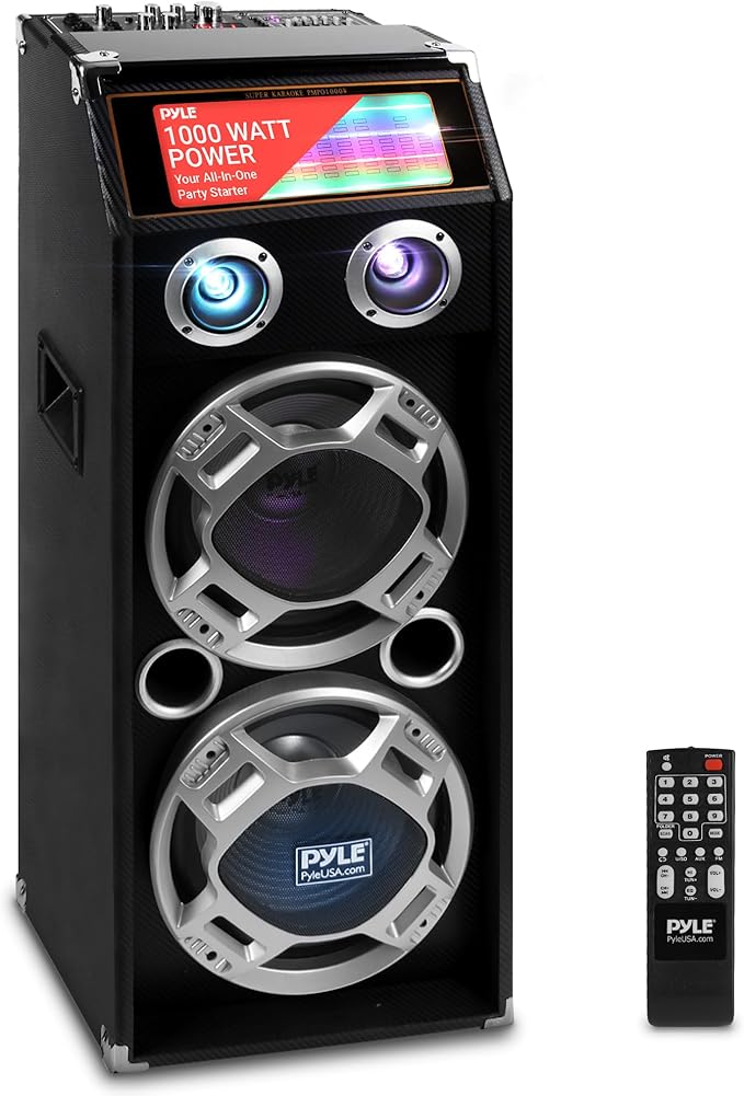 Pyle Wireless Active PA Speaker System - 1000W Portable High Powered Bluetooth by PyleUSA