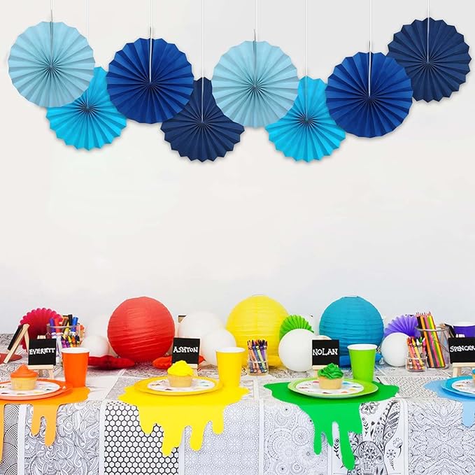 Blue Graduation Party Decor, Baby Blue Party Decorations, Christmas Baby Shower - Image 7