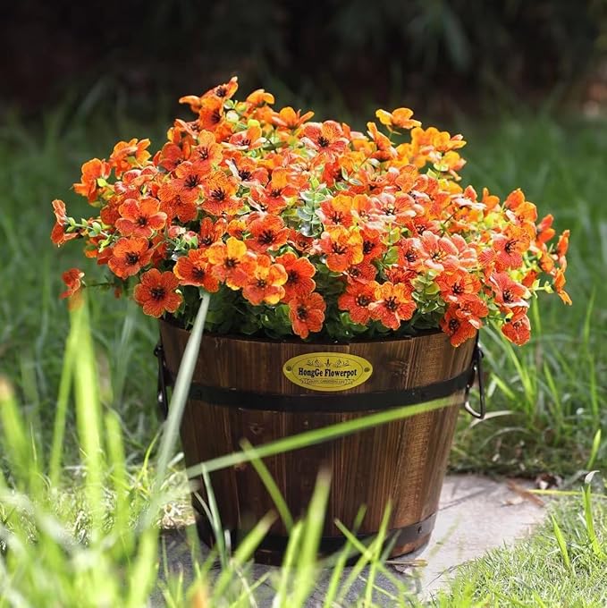 HyeFlora Artificial Fall Flowers Faux Mums - Image 5