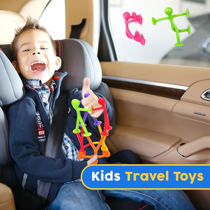 OleOletOy Suction Fidget Toys for Kids: 21 Pack Suction Cup People Toys - Image 5
