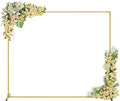 Walensee 7.9FTx6.6FT Gold Wedding Arch Backdrop Stand, Adjustable Square Metal by Home