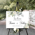 Personalized Wedding Welcome Sign, Rustic Wedding Decorations by Jewelry