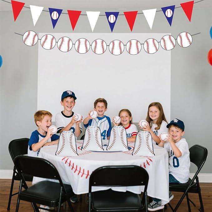 SAOTD 50 Pack Baseball Goodie Bags 7.87x9.84 inch, Party Fvors Gift Treat Snack - Image 5