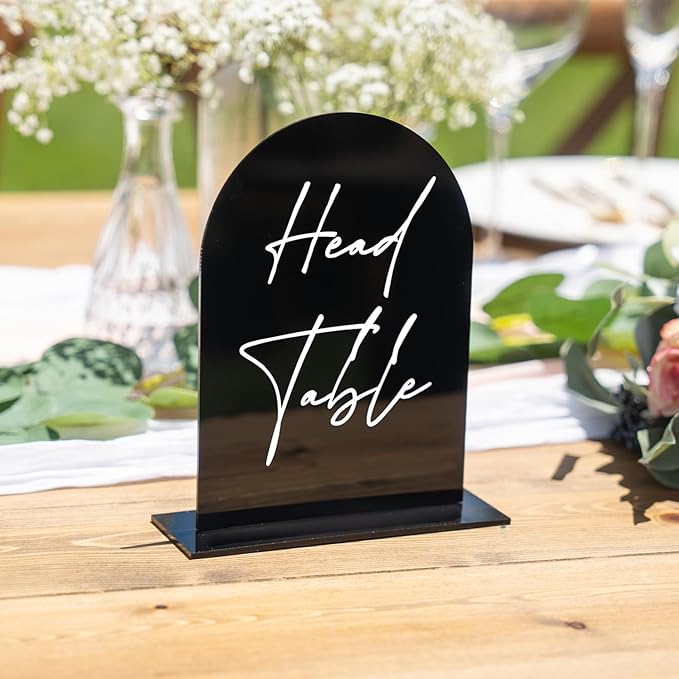 Black Arch Acrylic Table Numbers - Image 5