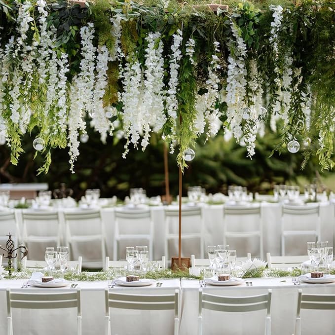 Wisteria Hanging Flowers, Fake Hanging Flowers, Wisteria artificiales Garland - Image 9