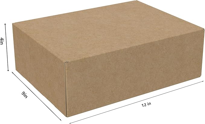 12x9x4 Small Shipping Boxes Set of 20 Brown Corrugated Cardboard Mailer Boxes - Image 2