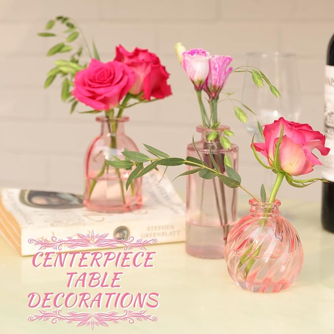 Pink Glass Bud Vases in Bulk 24 - Image 6