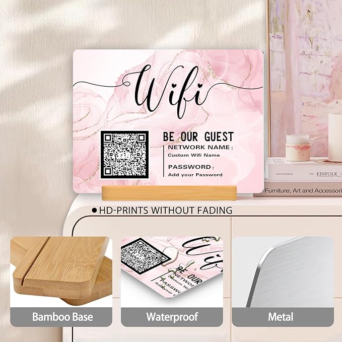 Personalized Custom Metal QR Code Sign Venmo Cashapp Scan to Pay - Image 3