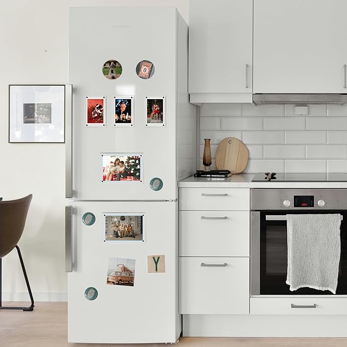 10 Pack-Polaroid Magnets for Refrigerator Acrylic Fridge Magnetic Frame 2.36 x - Image 6