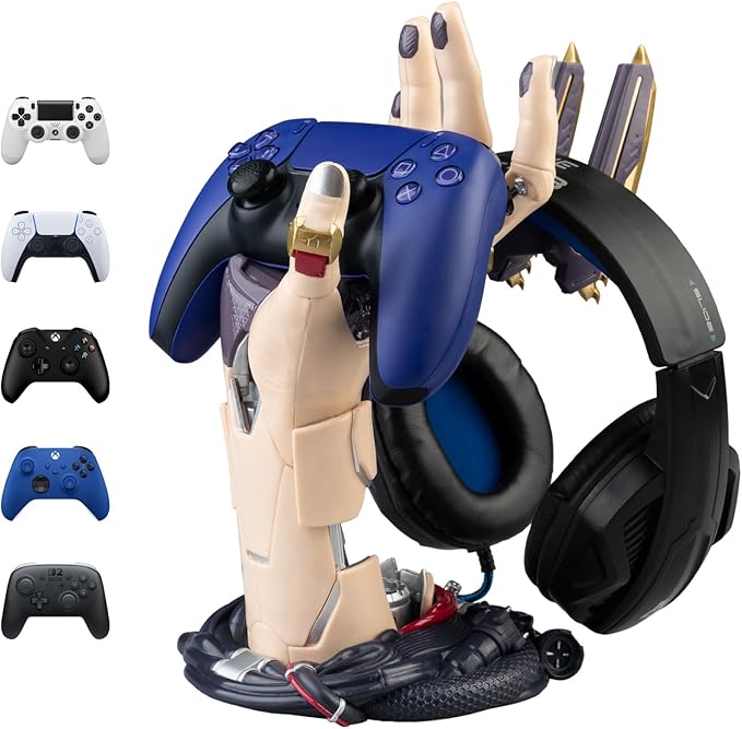 Grupo Erik Cyberpunk Gaming Controller Holder | Gaming Headset Stand | Gaming by GrupoErikUSA