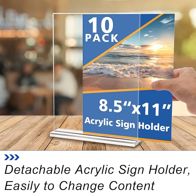 Acrylic Sign Holder, 10 Pack - Image 2