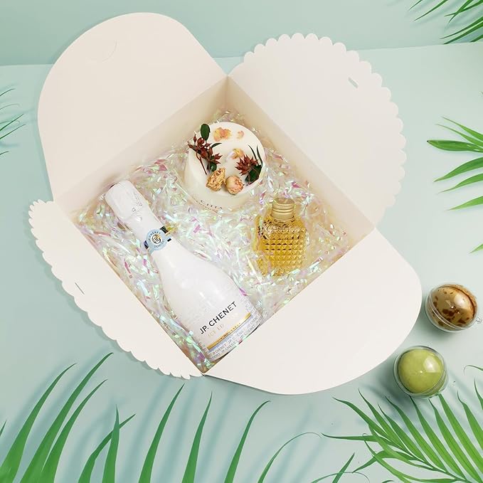 8"x 8"x 4" White Gift Boxes - Image 2