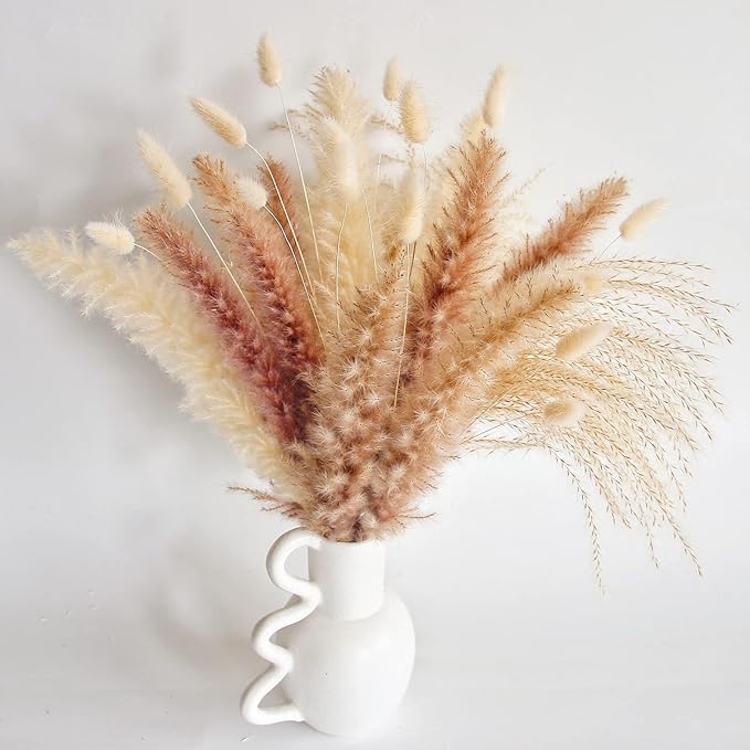 Natural Dried Pampas Grass Decor, Artificial Flowers - Image 5