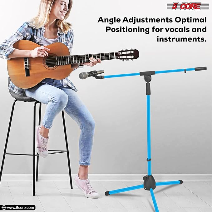 5 Core Tripod Mic Stand Floor Adjustable 18 to 72 Inches Sturdy Boom Arm Holder - Image 8