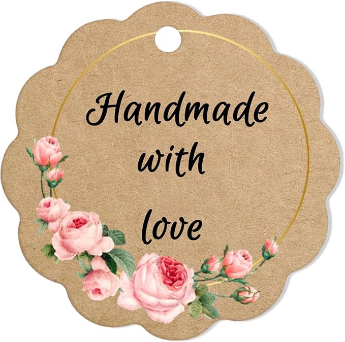 Custom Gift Tag, Personalized Favor Label, Kraft Wrapping Decoration, Wedding - Image 2