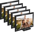 5 Pack Acrylic Magnetic Picture Frame 4x6 by JUOIFIP