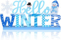Winter Metal Sign Hello Winter Table Decor Christmas Tiered Tray Decor by thebeautifuldecoryouwant