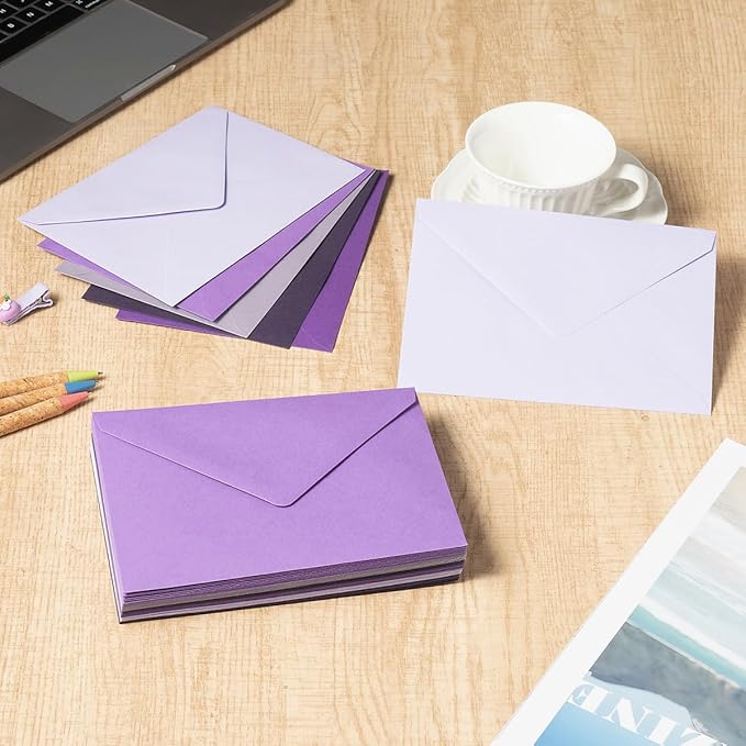 50 Pack Colored A7 Invitation Envelopes 5x7 - Image 4