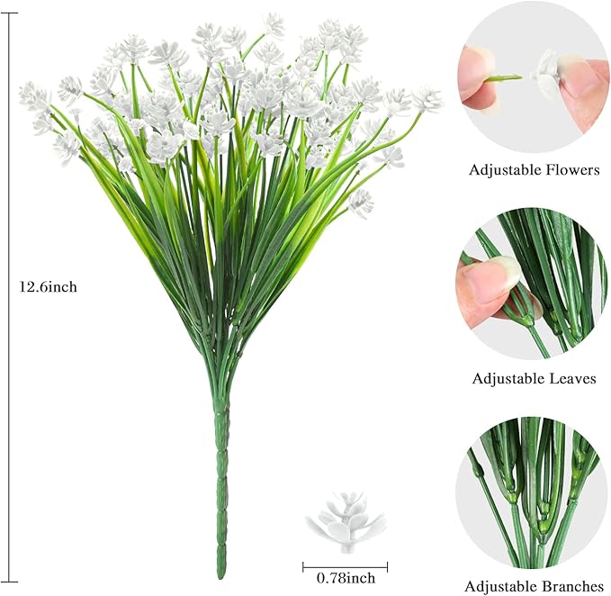 AmyHomie 20 Bundles Artificial Flowers - Image 2