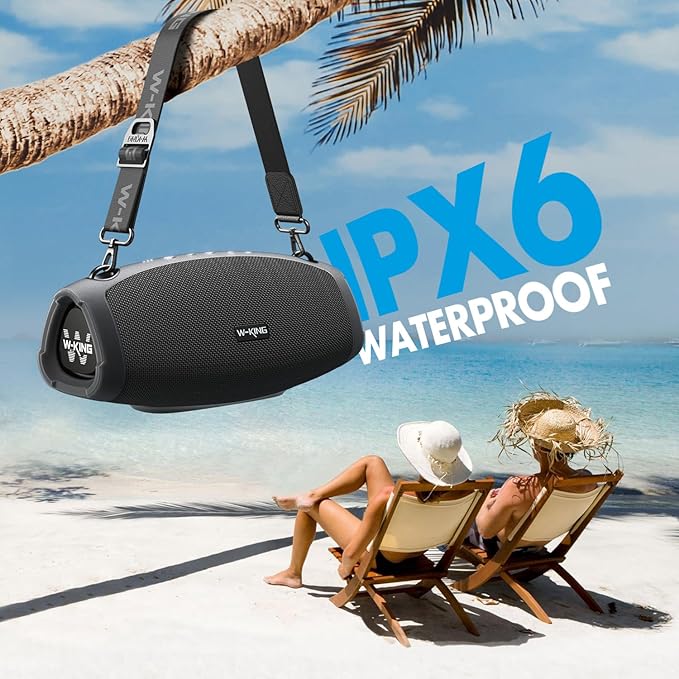 W-KING 120W Max Portable Speakers Bluetooth Wireless, IPX6 Waterproof Loud - Image 5