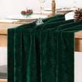 MLMC 2 Pack Emerald Green Velvet Table Runner 10ft Luxury Dark Green Velvet by MLMC
