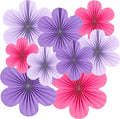 SUNBEAUTY Flower Party Decorations Paper Fans Classroom Decoration Paper Floral by SUNBEAUTY