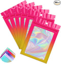Funfery 100 Pack Gradient Holographic Bags, Mylar Resealable Bags by FUNFERY