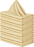 Aneco 16 Pack Square Satin Napkin Bright Silk Table Napkin Soft Smooth Fabric by Aneco