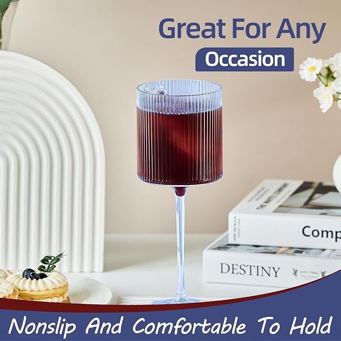 Plastic Goblets Wine Glasses - 12Oz Acrylic Wine Glasses Origami Unbreakable - Image 5