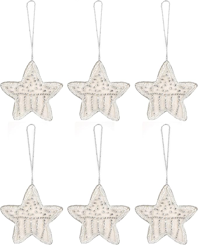 Beaded Star Hanging Ornaments - Image 6