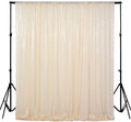 ShiDianYi 4FTX6FT-Ivory-SEQUIN Photo Backdrop, Photography Background Ivory by ShiDianYi
