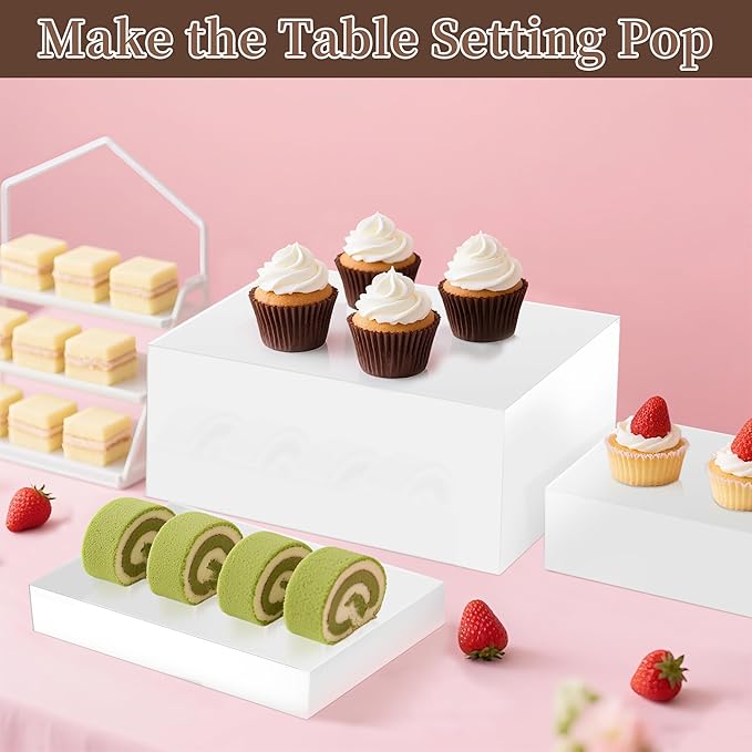 Extra Large Buffet Risers Set, Display Stand Shelf - Image 5