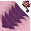 BEISHIDA 20Pcs Pink and Purple Double Sided Floral Wrapping Paper Matte by Beishida