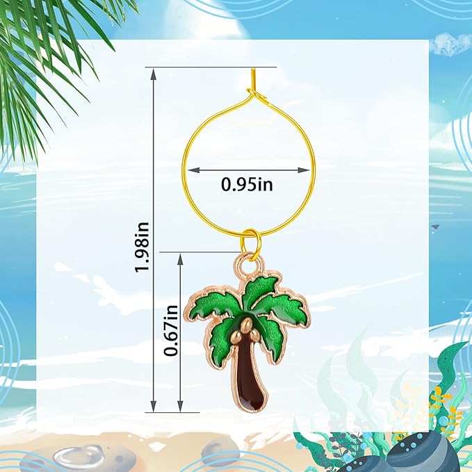 SANNIX 24pcs Wine Glass Charms - Image 2