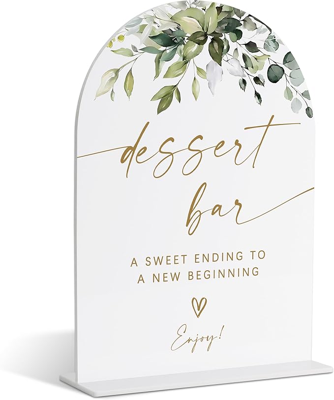 Dessert Bar Sign, Dessert Table Decor, Wedding Signs by TCJIU