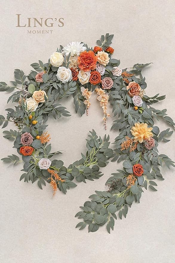 Ling's moment Fall 9FT Flower Garland - Image 8