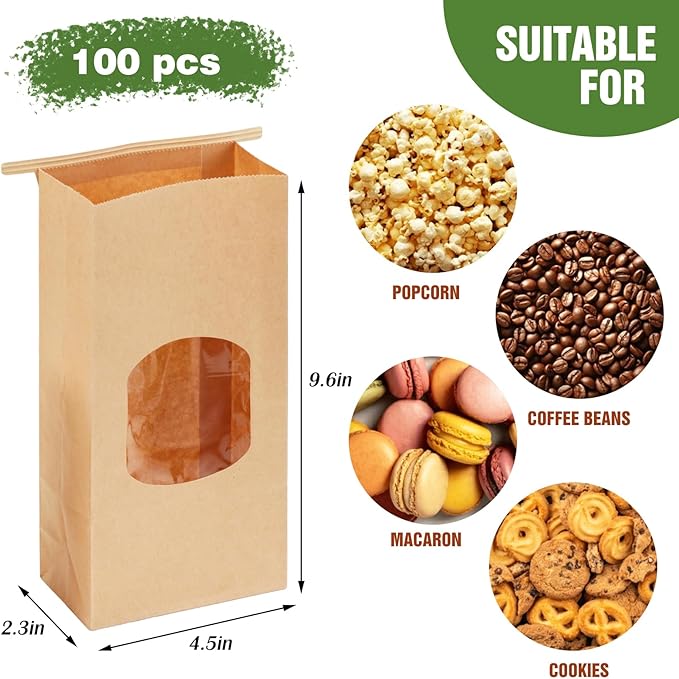 Moretoes 100pcs Medium Bakery Cookie Bags - Image 2