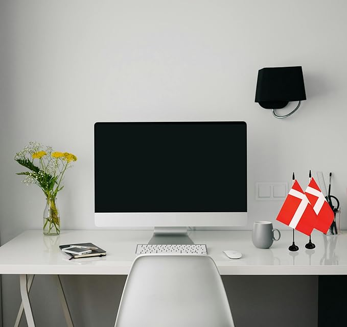 Denmark Desk Flag, 12 Pack Danish Table Office Flag - Image 4