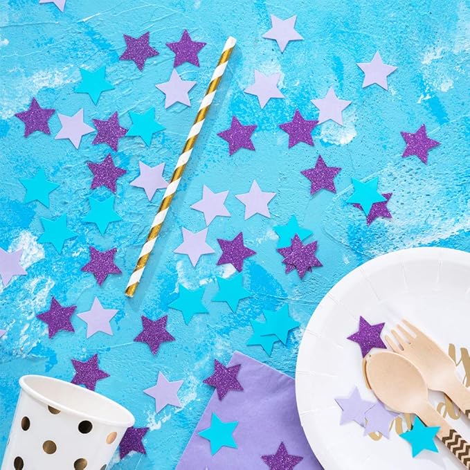 Star Confetti for Table Wedding Birthday Party Decoration, 1.2 inch in Diameter - Image 2