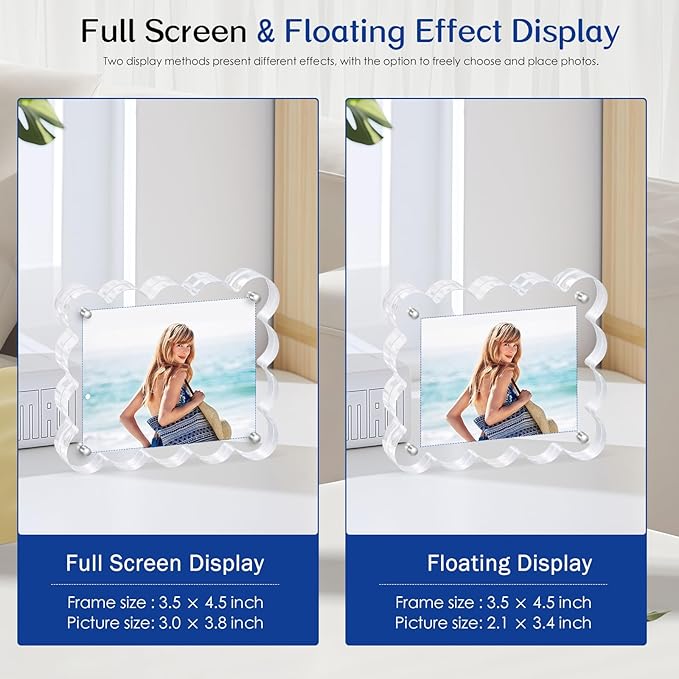 6Pack Magnetic Acrylic Picture Frames 2×3 Inch - Image 5
