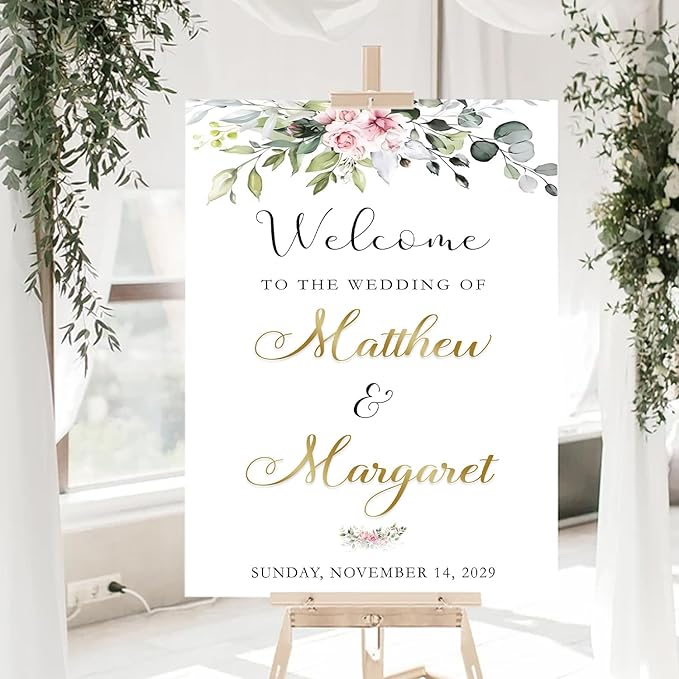Welcome To Our Wedding Sign, Wedding Signs - Image 2