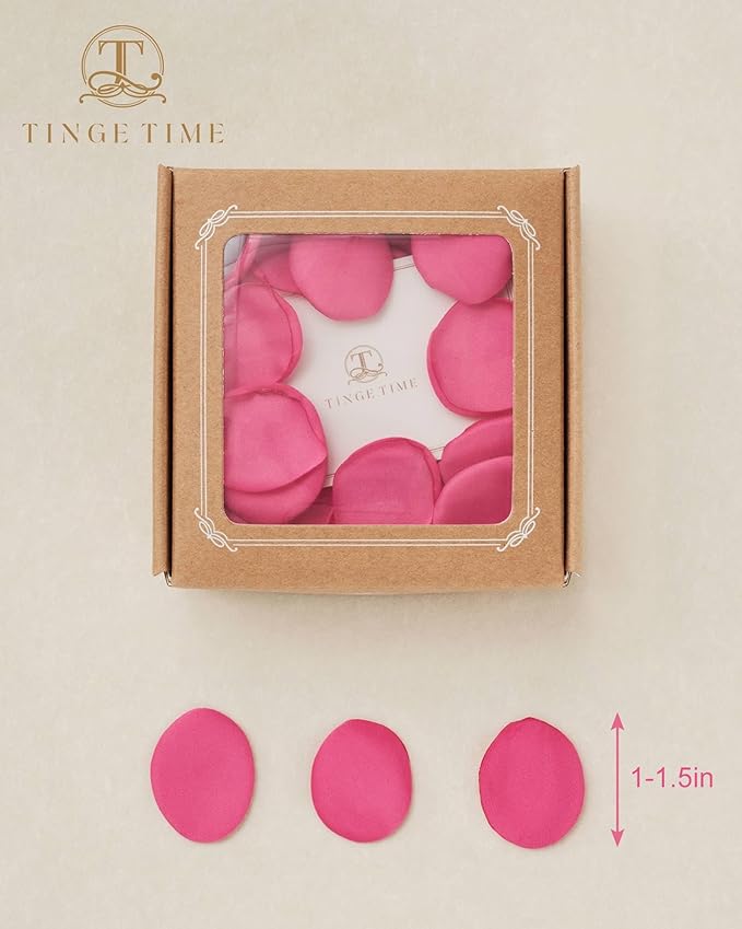 TINGE TIME Silk Flower Petals for Wedding Decoration - Image 2