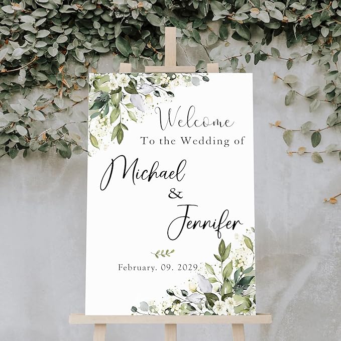 Custom Wedding Welcome Sign, Rustic Wedding Signs, Wedding Decorative Signage - Image 4