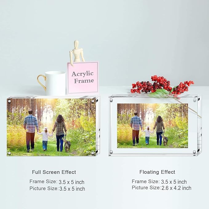 Boxalls Acrylic Photo Frame 9 x 13 cm, Double Sided Picture Frame - Image 5