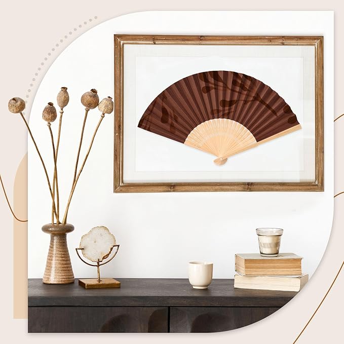 JOHOUSE 12 Packs Paper Folding Hand Fans, 8.3 Inch Multicolored Paper Fans - Image 5